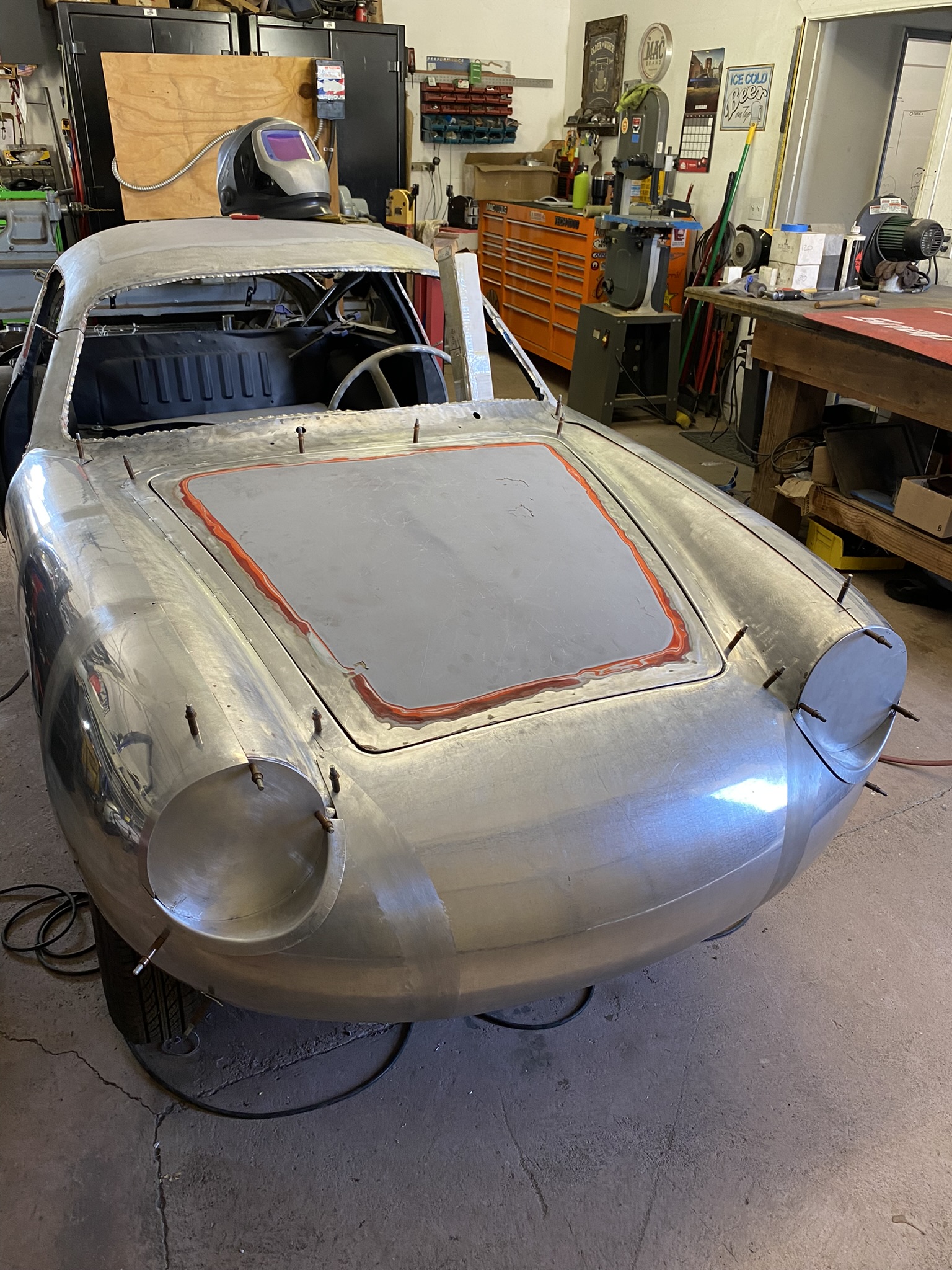 Coachwork detail workshop photo
